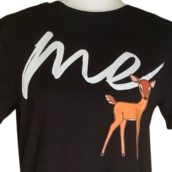 Disney Bambi Black Short Sleeve Graphic T-Shirt, Size Small - Picture 3 of 5